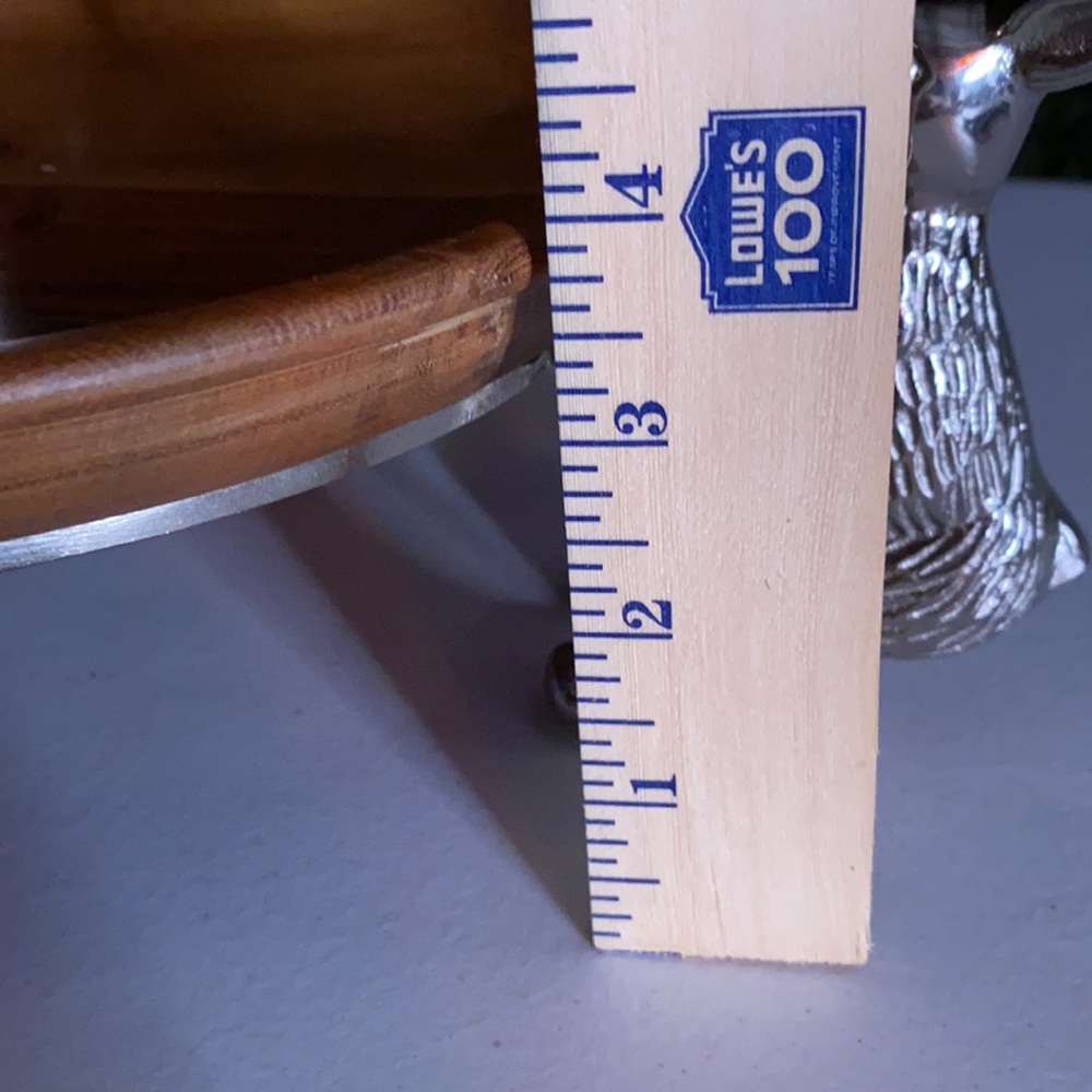 Pottery Barn Two Tier Triple Rabbit Wooden Server - Picture 12 of 14